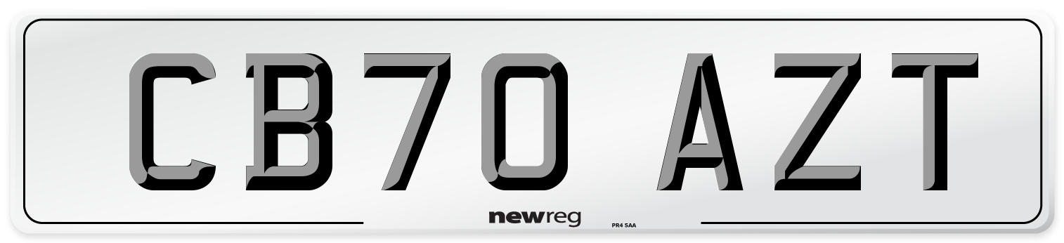CB70 AZT Front Number Plate