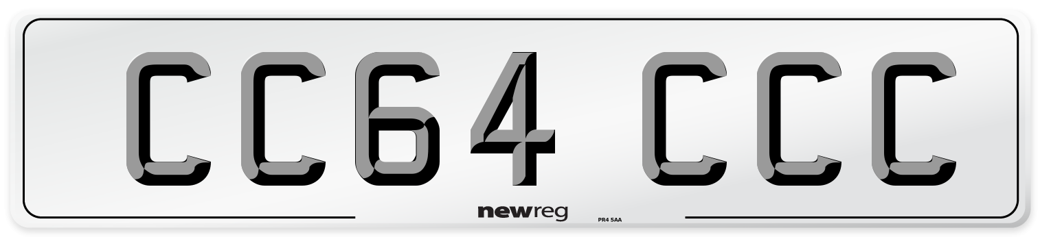 CC64 CCC Front Number Plate