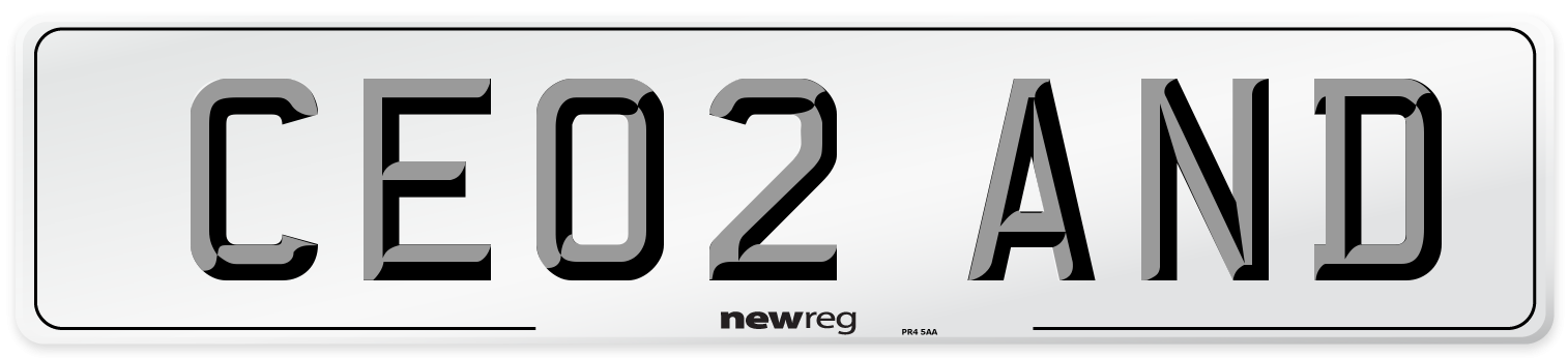 CE02 AND Front Number Plate