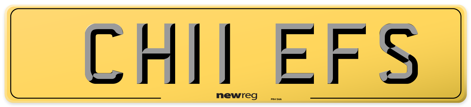 CH11 EFS Rear Number Plate