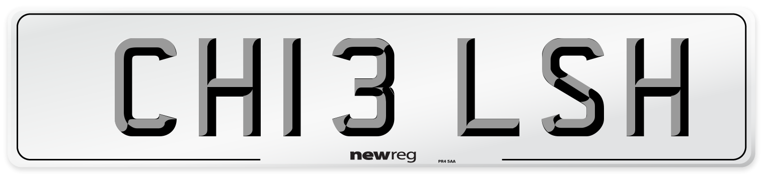 CH13 LSH Front Number Plate