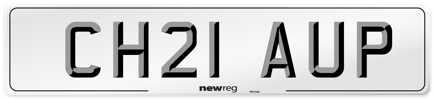 CH21 AUP Front Number Plate