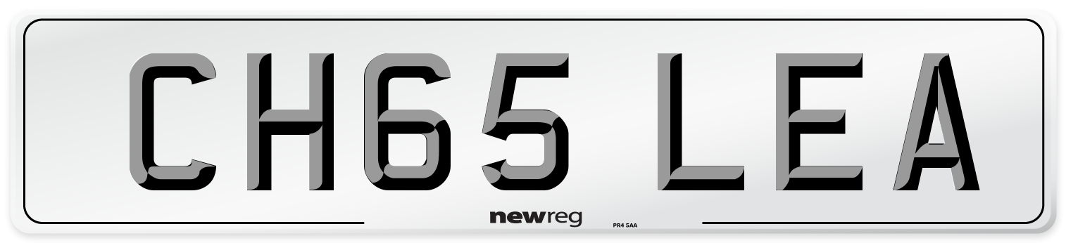 CH65 LEA Front Number Plate