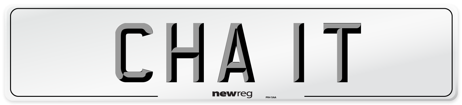 CHA 1T Front Number Plate