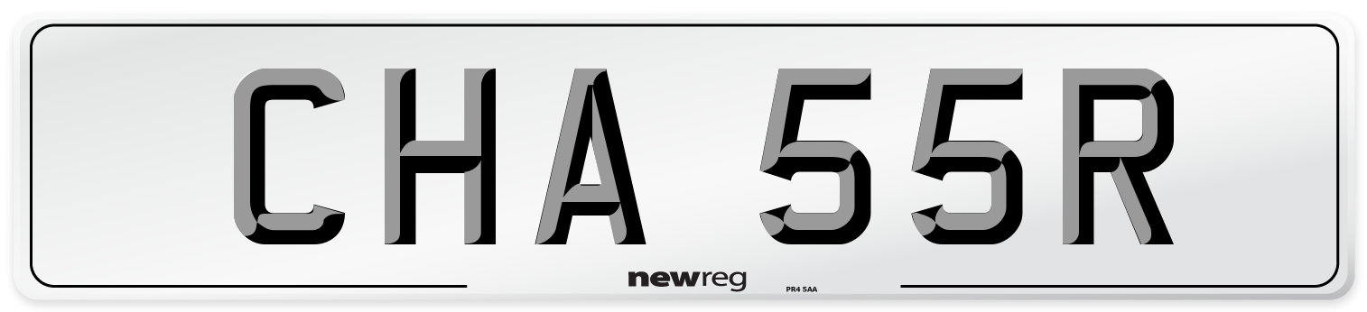 CHA 55R Front Number Plate