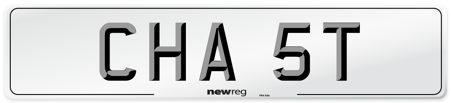 CHA 5T Front Number Plate
