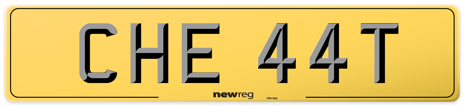 CHE 44T Rear Number Plate
