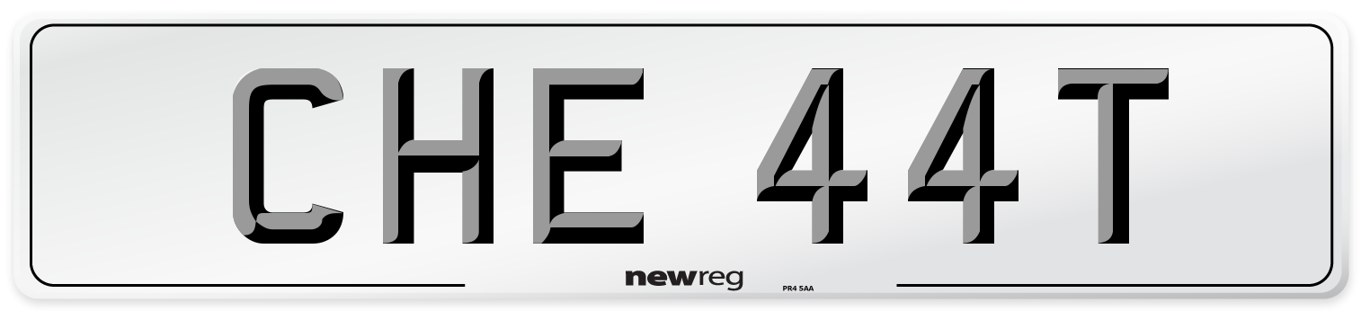 CHE 44T Front Number Plate