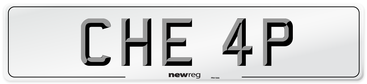 CHE 4P Front Number Plate