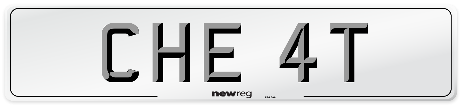 CHE 4T Front Number Plate