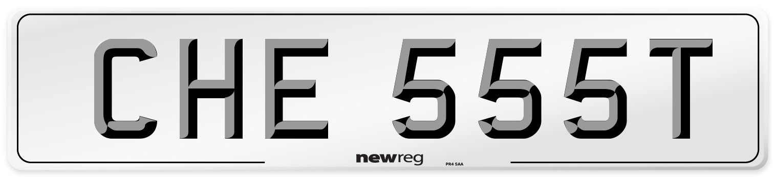 CHE 555T Front Number Plate