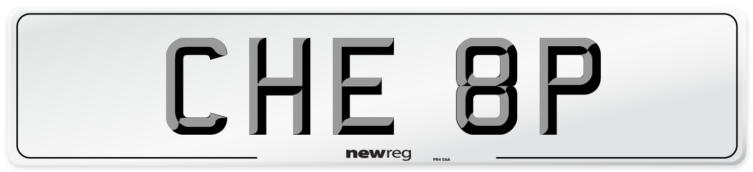 CHE 8P Front Number Plate
