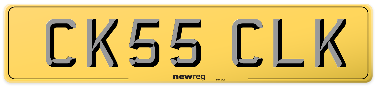 CK55 CLK Rear Number Plate