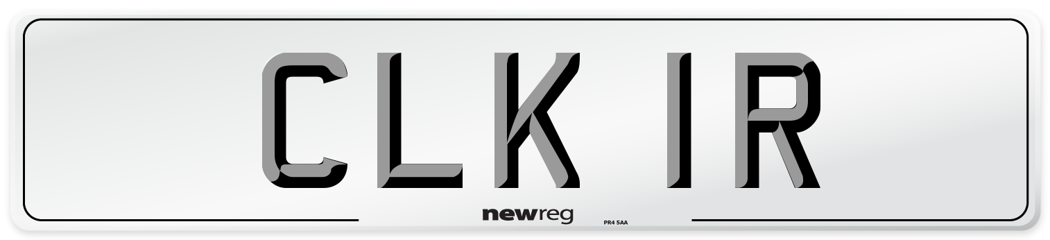 CLK 1R Front Number Plate