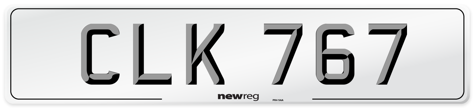 CLK 767 Front Number Plate