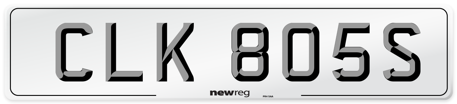 CLK 805S Front Number Plate