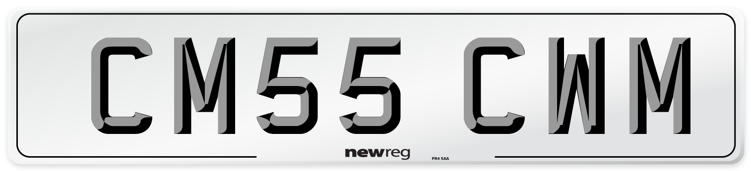 CM55 CWM Front Number Plate
