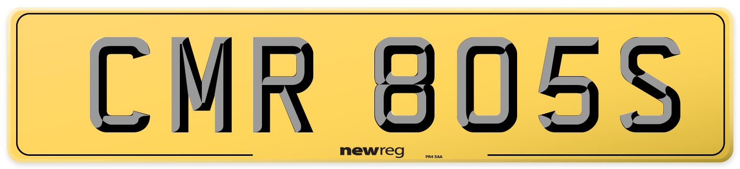 CMR 805S Rear Number Plate