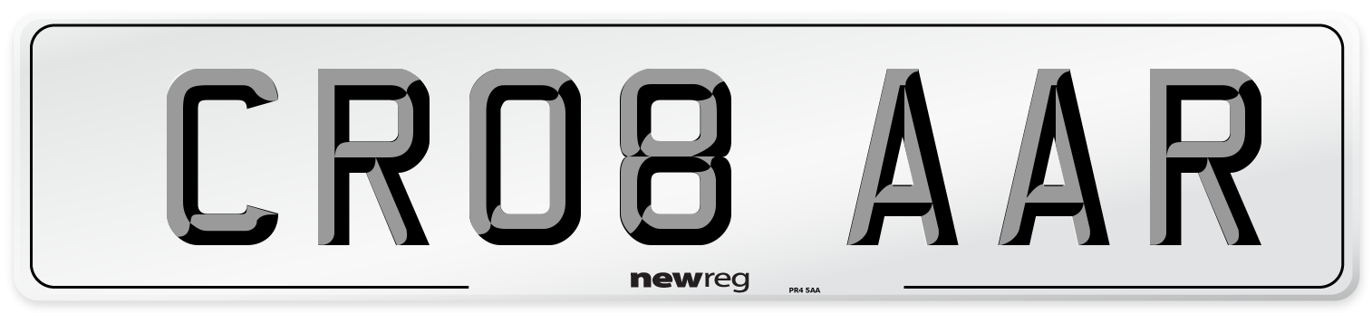 CR08 AAR Front Number Plate
