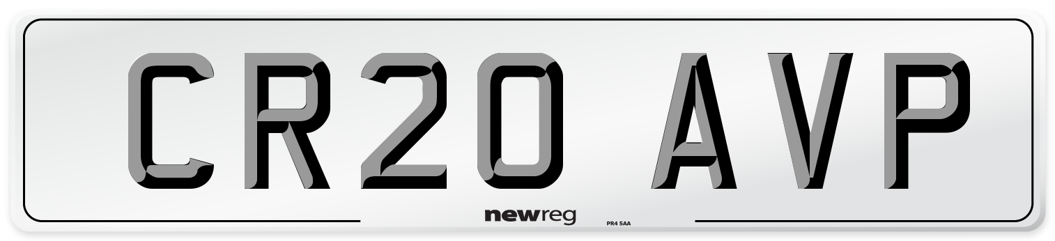 CR20 AVP Front Number Plate