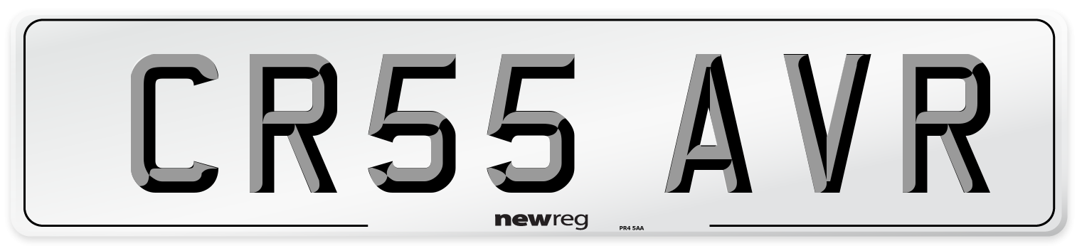CR55 AVR Front Number Plate