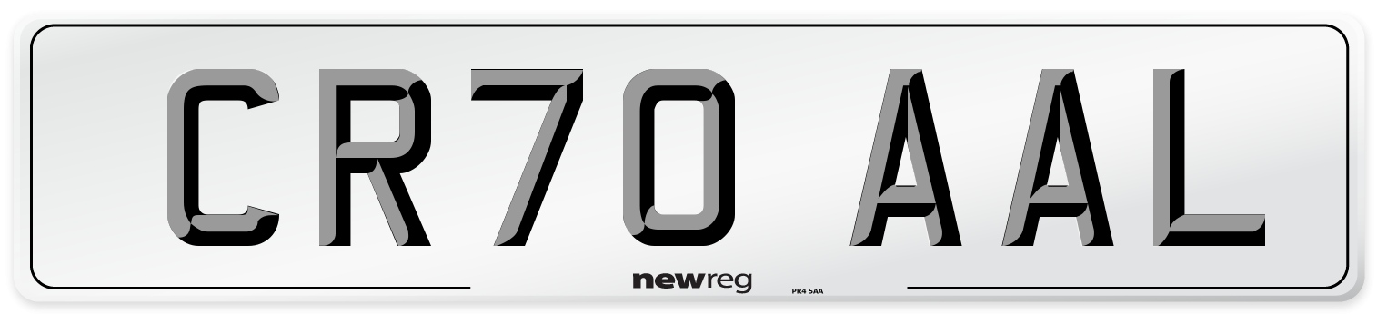 CR70 AAL Front Number Plate