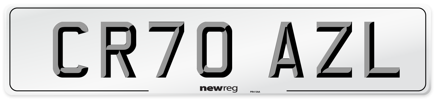 CR70 AZL Front Number Plate