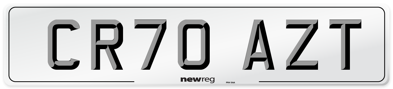 CR70 AZT Front Number Plate