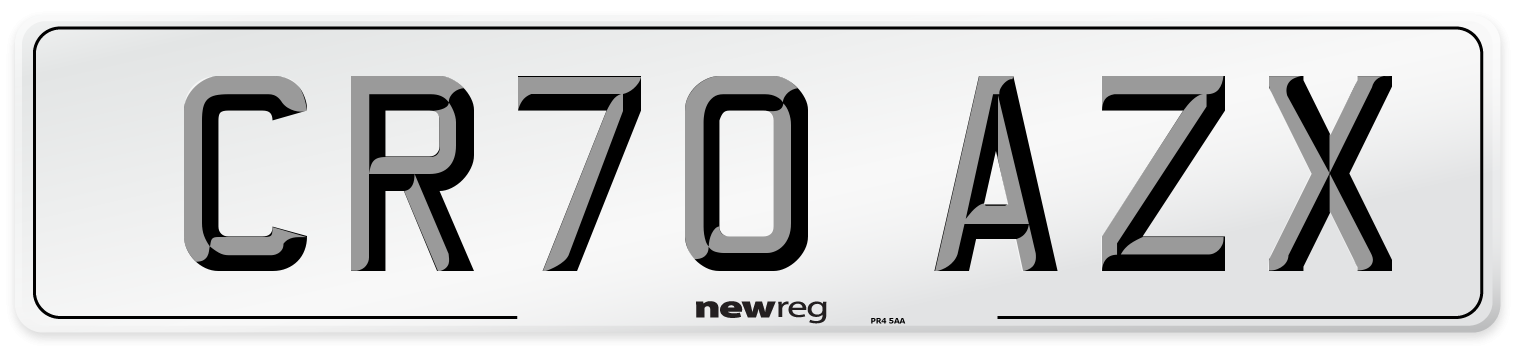 CR70 AZX Front Number Plate