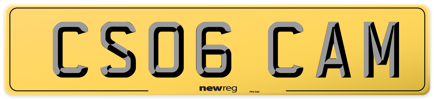 CS06 CAM Rear Number Plate