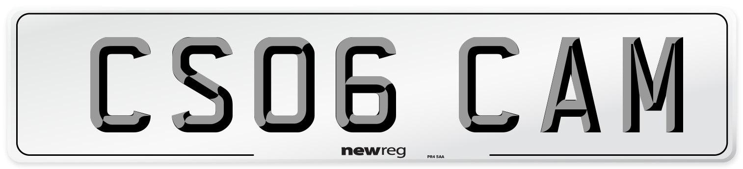 CS06 CAM Front Number Plate