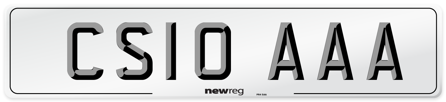 CS10 AAA Front Number Plate