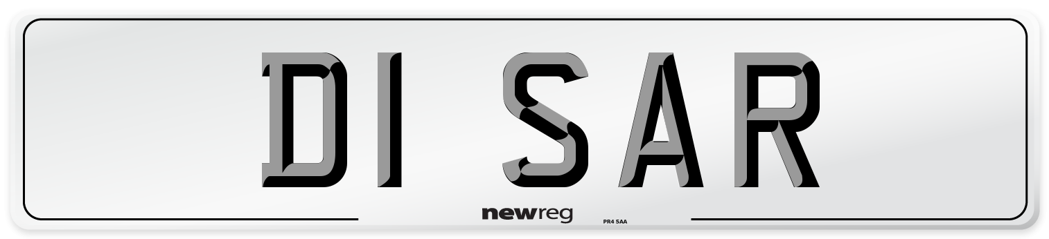 D1 SAR Front Number Plate