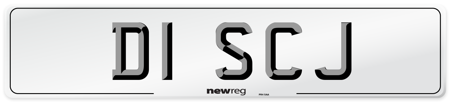 D1 SCJ Front Number Plate