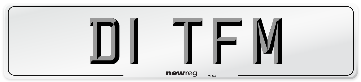 D1 TFM Front Number Plate