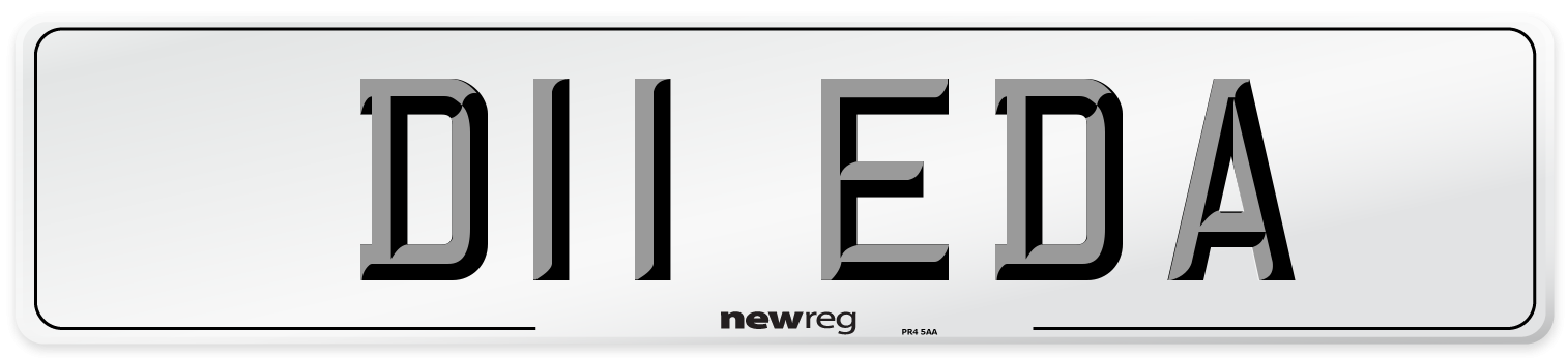 D11 EDA Front Number Plate