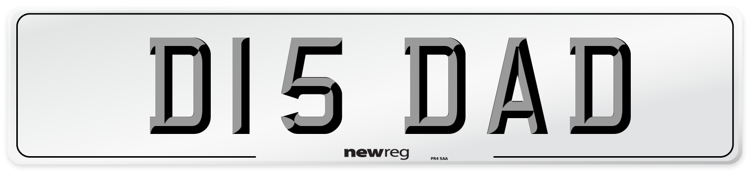 D15 DAD Front Number Plate