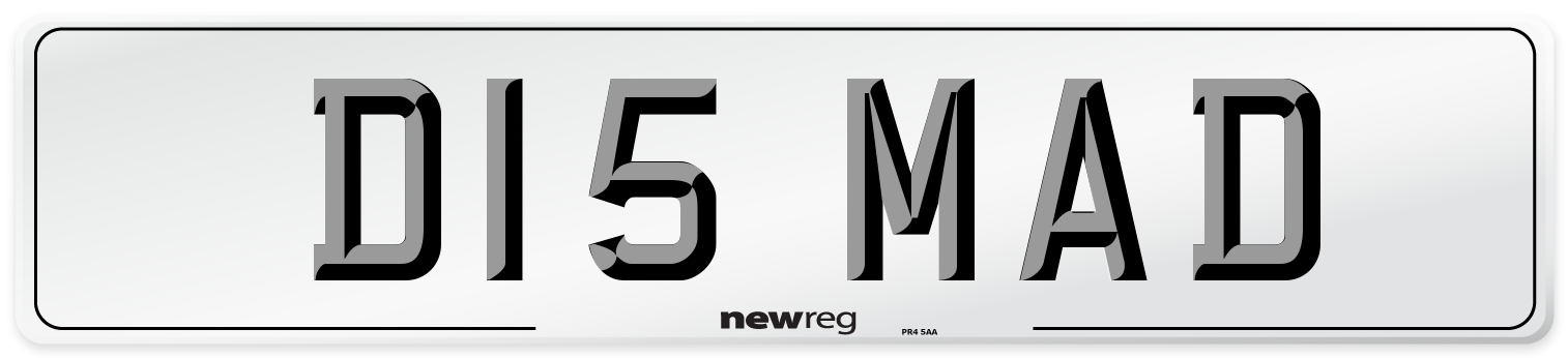D15 MAD Front Number Plate