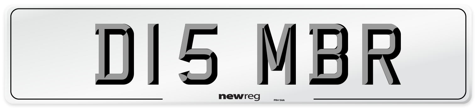 D15 MBR Front Number Plate
