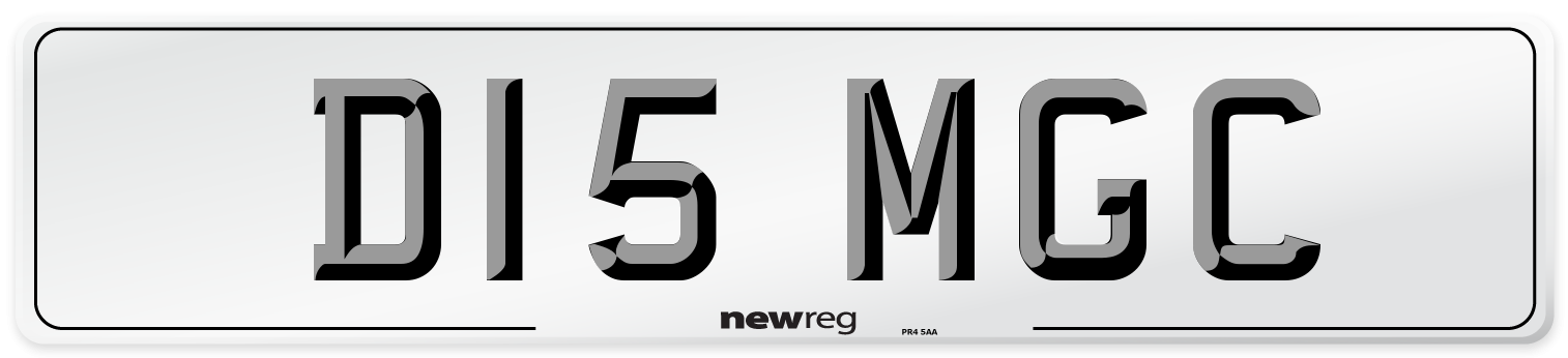 D15 MGC Front Number Plate