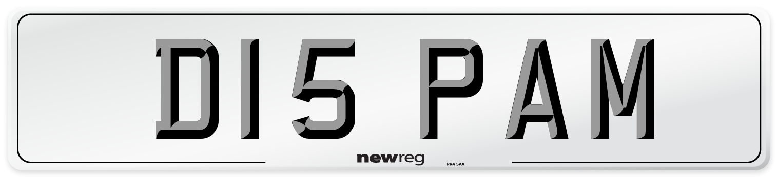 D15 PAM Front Number Plate