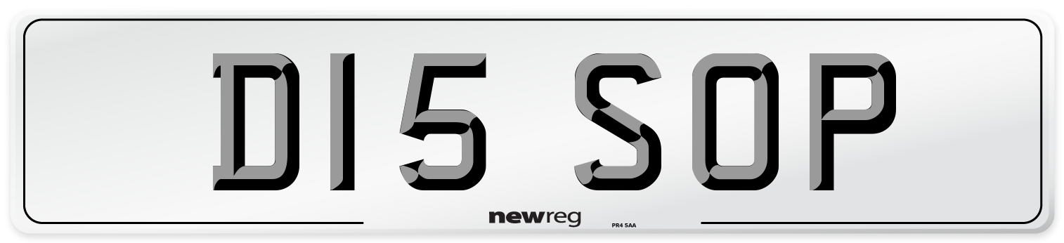 D15 SOP Front Number Plate