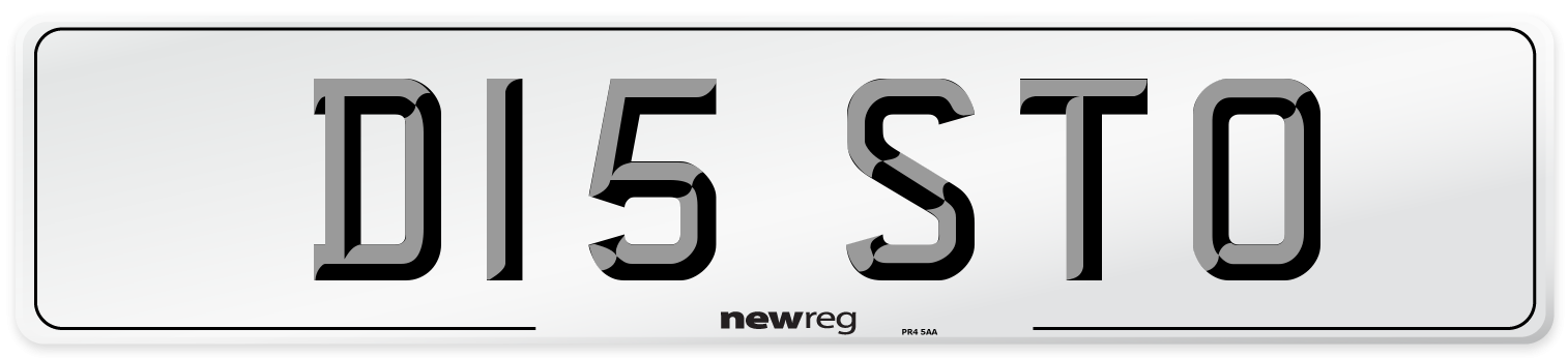 D15 STO Front Number Plate
