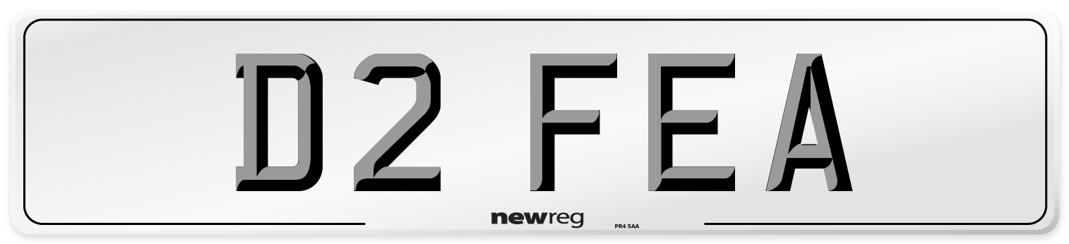 D2 FEA Front Number Plate