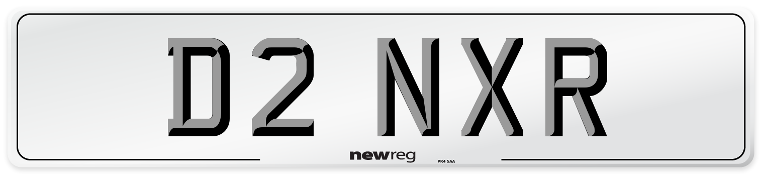 D2 NXR Front Number Plate