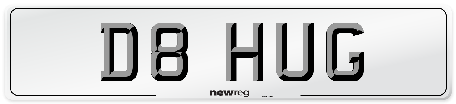 D8 HUG Front Number Plate