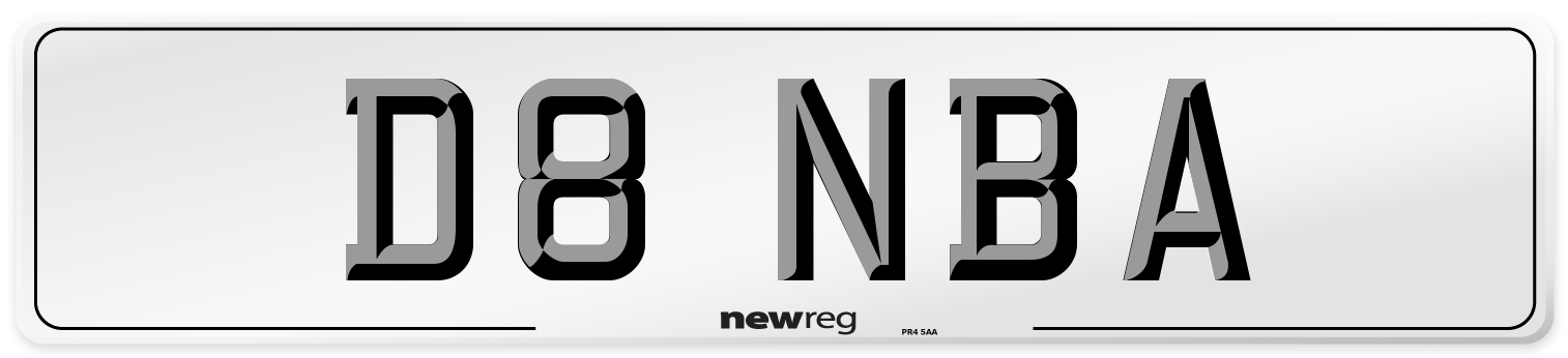 D8 NBA Front Number Plate