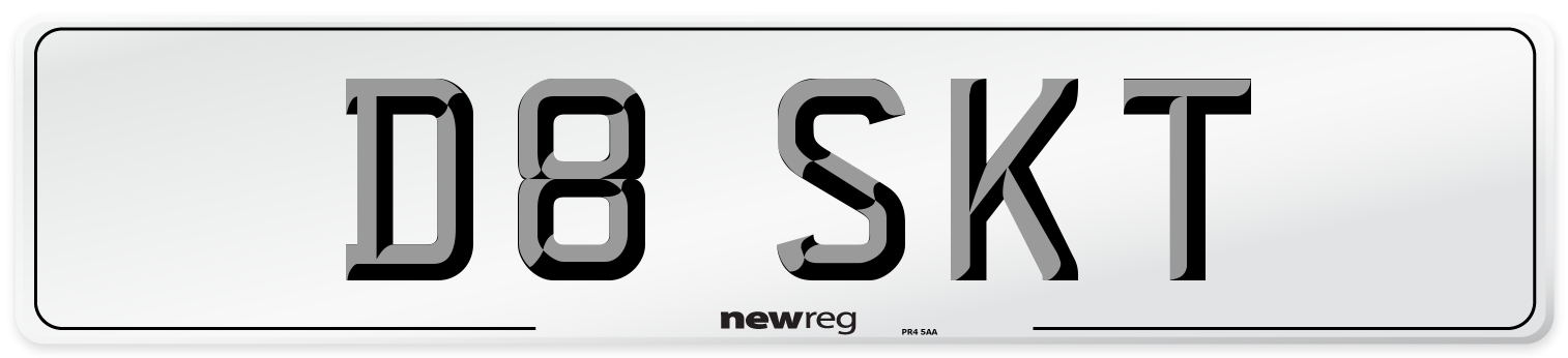 D8 SKT Front Number Plate