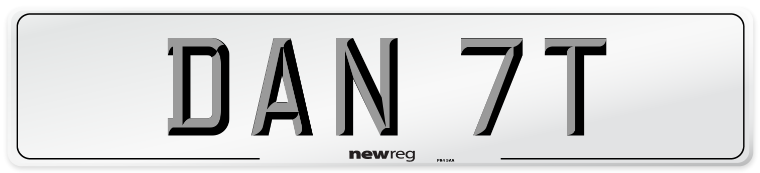 DAN 7T Front Number Plate