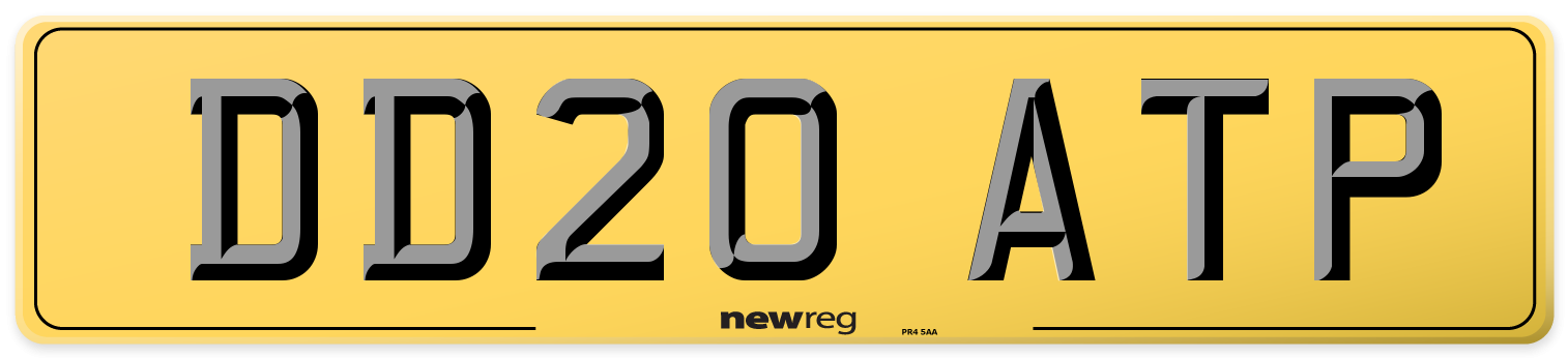 DD20 ATP Rear Number Plate